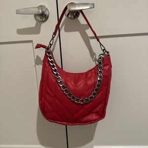 Steve Madden Red Leather Bag